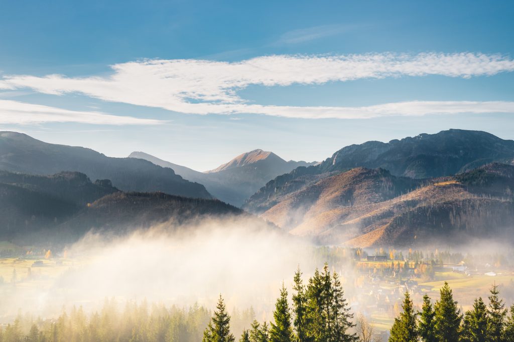 Kościelisko panorama Tatry widok